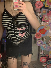 Bxoxo Punk Hip Hop Rock vintage Women's Sleeveless Camisole Gothic Emo Girl Harajuku Y2K Fashion Lace Streetwear Bow Summer Tank Tops